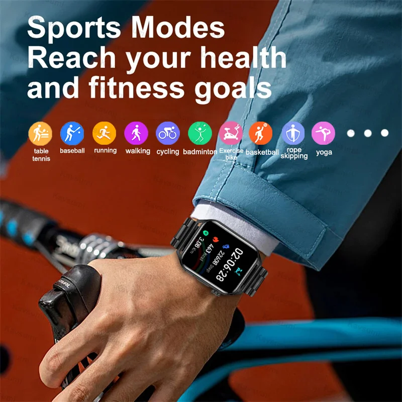 2023 New Smartwatch Mens AMOLED HD Screen Bluetooth Call IP68 Waterproof Heartrate Music Sport Women Smart Watch For Android IOS