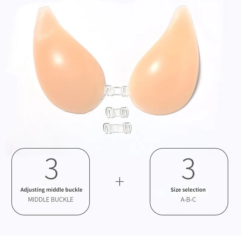 Silicone Sticky Bras Women Brassiere Bralette Bh Comfort Bust Lift Invisible Adhesive Strapless Chest Sticker Holder Underwear