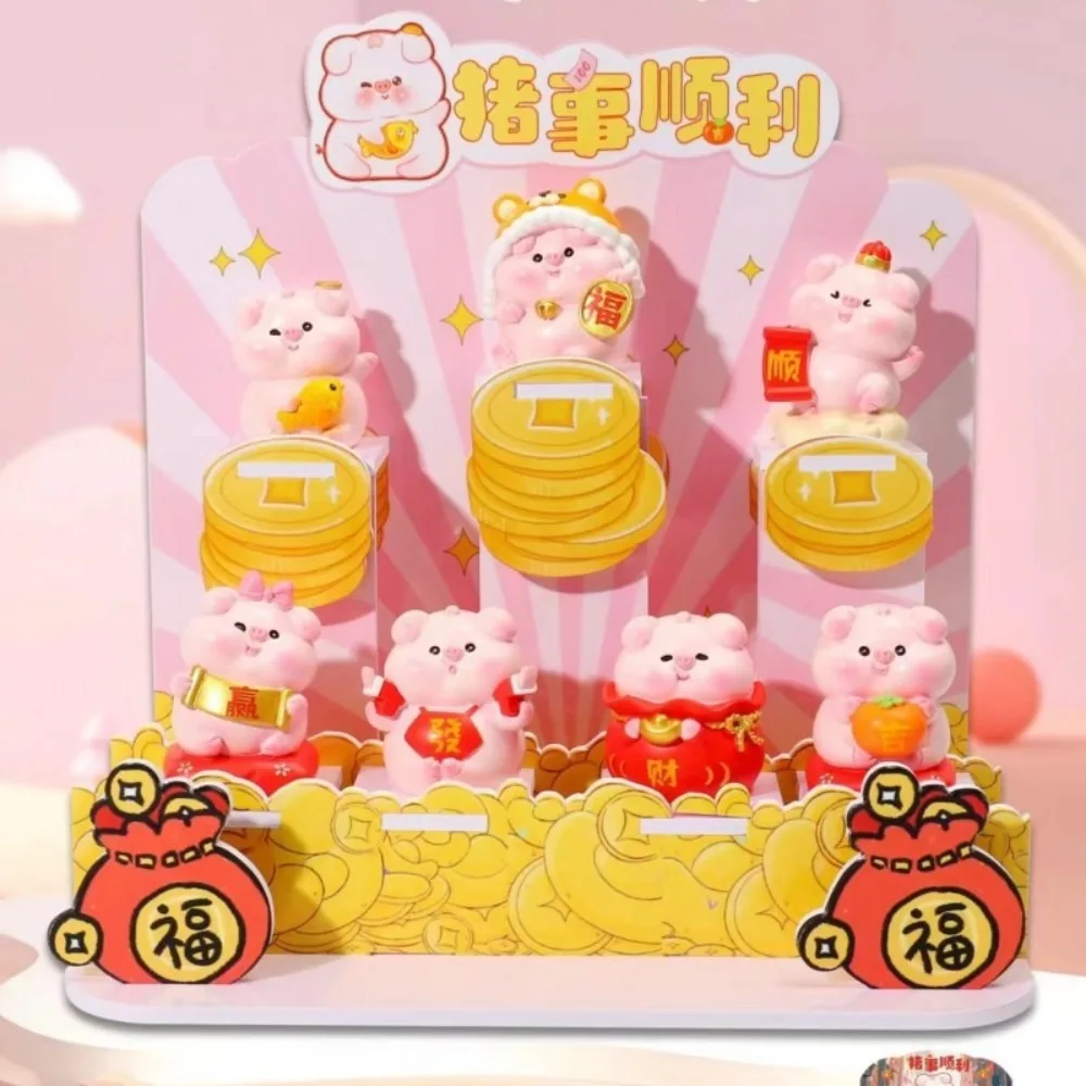 Мультяшная розовая фигурка свиньи Лулу серия мечты миниатюры украшение богатая