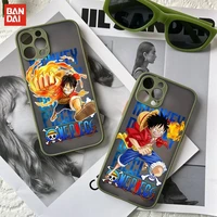 bandai one piece monkey d luffy phone case luxury silicone shockproof matte for iphone 7 8 plus x xs xr 11 12 13 mini pro max