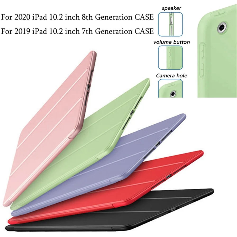 

For 2021 2020 2019 iPad 10.2 inch 9th 8th 7th Generation Cover Smart Case for iPad new 10.2 inch Sleep Wake Stand accessories