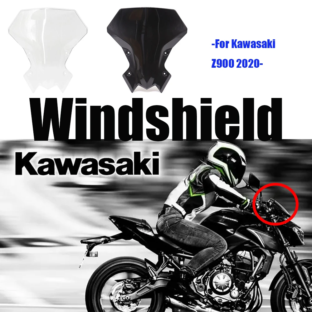 

Подходит для KAWASAKI Z-900 Z 900 Z900 Z650 2020 2021 2022 мотоциклетная Спортивная шина ветрового стекла