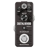 koogo lef 3800 digital reverb pedal guitar ocean verb pedal room spring shimmer 3 modes wide range with storage of timbre pedal