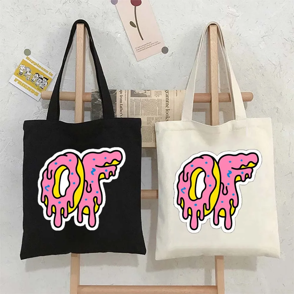 

Odd Future Logo Shoulder Bags Inscriptions Phrases Lettering Quote Tote Bag Women Shopping Bag Large Reusable Handbags