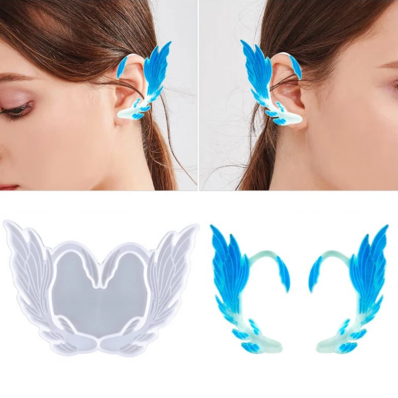 

Silicone Molds for Earring Making Angel Wings Shape Earring Resin Epoxy Casting Mold Fashion Jewellery Making Molds