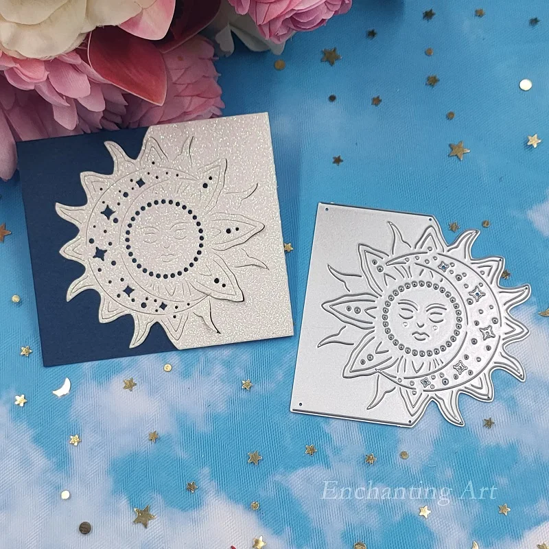 The Sun Moon Stars Metal Cutting Dies 2022 Stencils for DIY Scrapbooking/Photo Album Decorative Embossing Paper Cards |