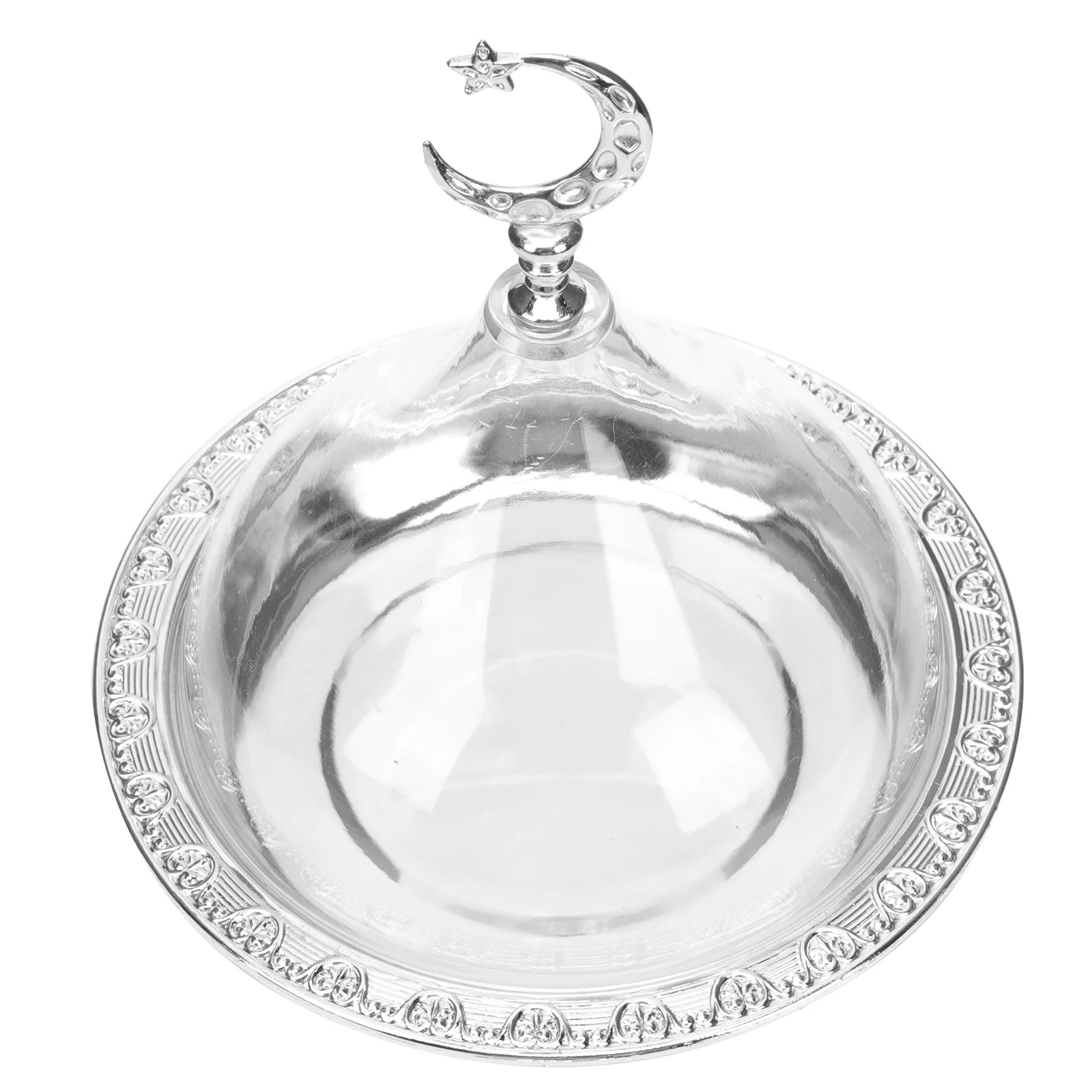 

Glass Container Lid Dessert Display Dome Terrarium Metal Butter Dish Acrylic Food Cover Clear Cake Fruit Storage Tray