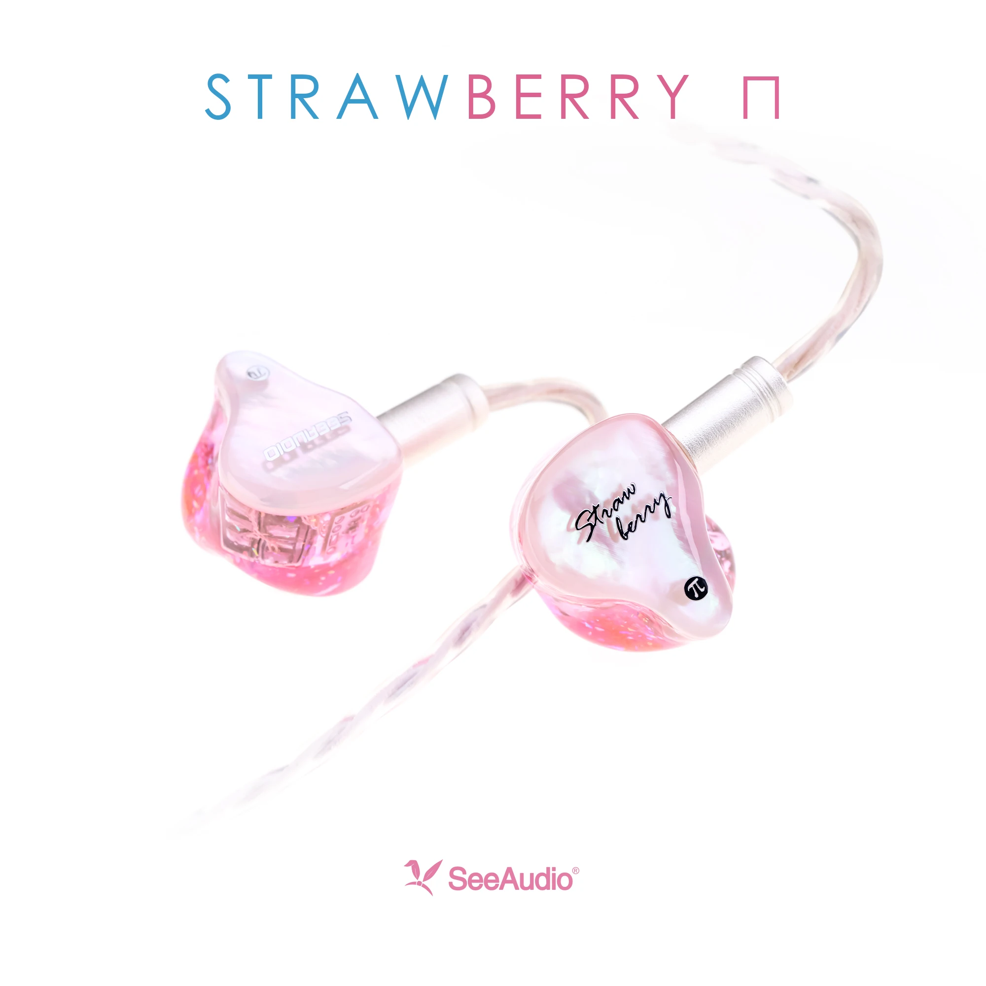 Наушники-мониторы SeeAudio-Strawberry-PI с 6BA-драйверами HiFi, проводные, с отсоединяемым 2-контактным кабелем, для прослушивания музыки и вокала, аудиофильские IEM (art.: 3920db7297dd3) - 3920db7297dd3
