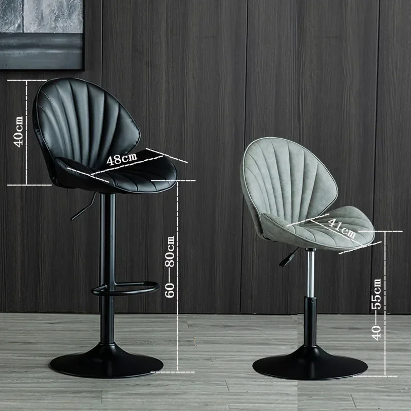 Современные винтажные роскошные серые табуреты дизайнерская высокая задняя