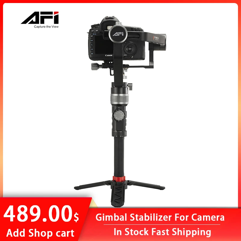 

KINGJOY шарнирный стабилизатор для камеры DSLR ручные стабилизаторы 3-осевой Видео мобильный для всех моделей DSLR AFI D3