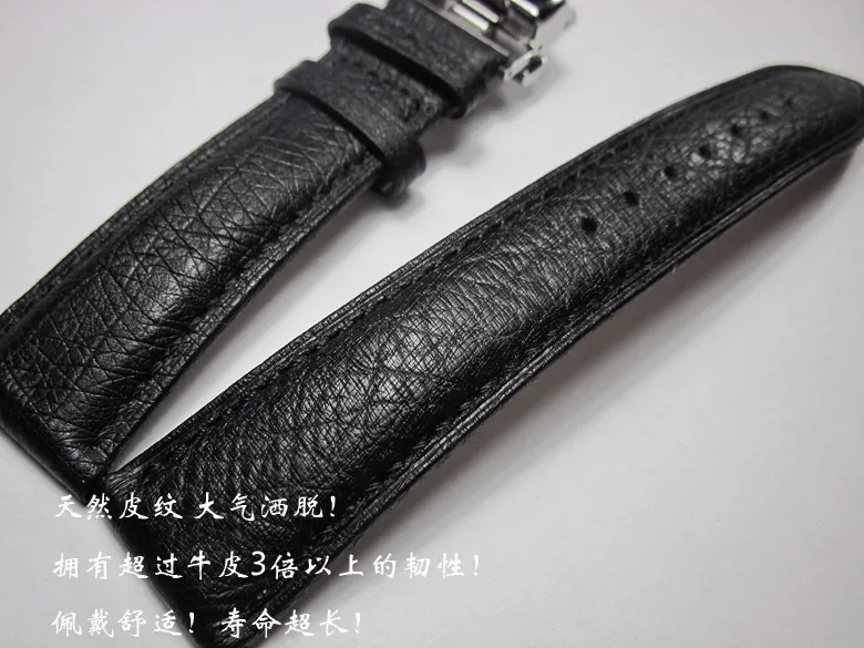 

22mm Top quality Ostrich skin soft strap watchband Excellent For brand watches Purely handmade Universal man Bracelet Wristband