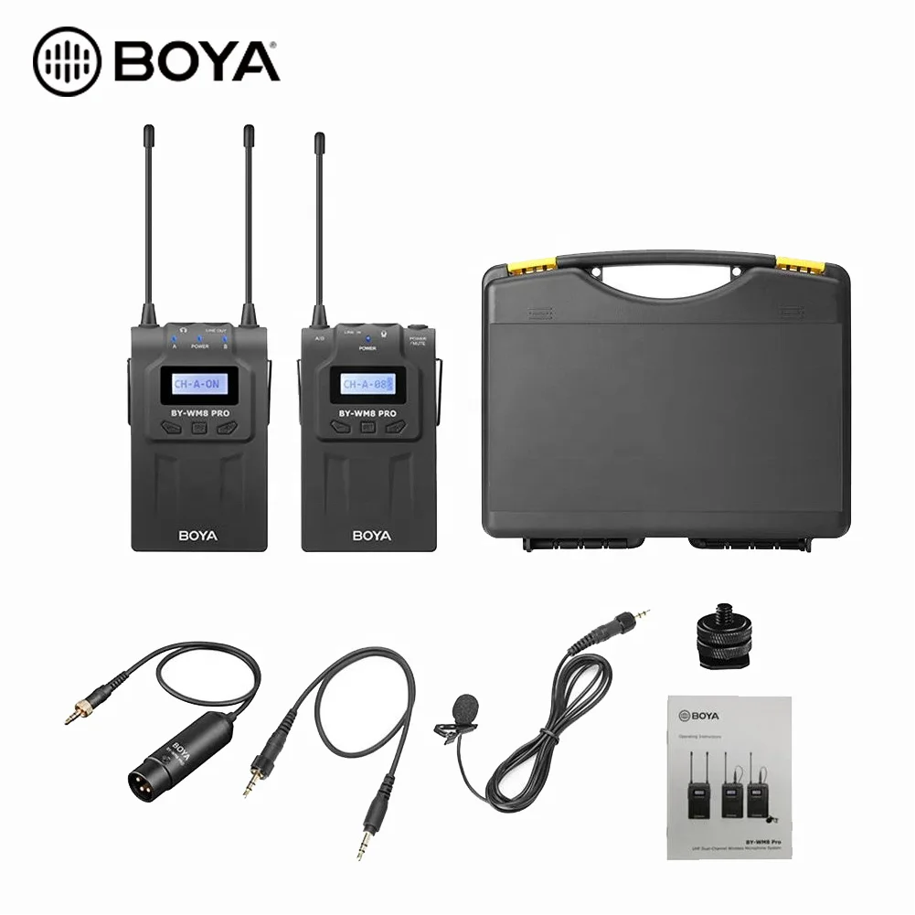 

Factory Wholesale Portable Boya Microphone BY-WM8 K1