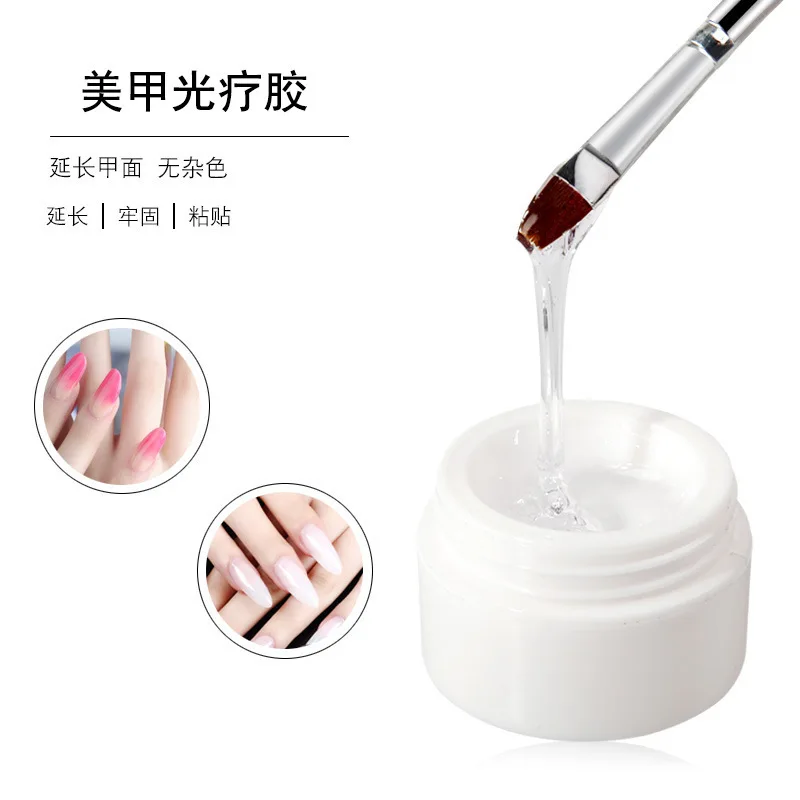 

15Ml Multi-Function Auxiliary Nail Modeling Glue Extend Nail Tip/Diamond Gel/Mold Modeling Gel/3Colour(20g)Extend Tip UV Gel#+27