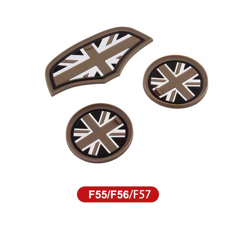 

Для MINI ONE COOPER S JCW F54 F55 F56 F57 F60 Автомобильный коврик для чашки с водой, противоскользящий коврик, силиконовая декоративная подставка, аксессуары для интерьера