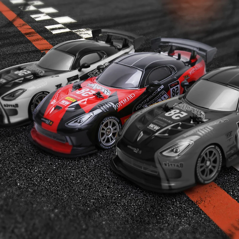 

New Children's Remote Control Racing Toy High Speed Remote Control Drift Car GTR Model Metal Chassis Can Drift Off-road Vehicle