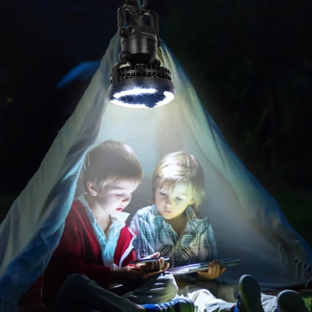 

2 в 1, туристический портативный подвесной светильник с вентилятором