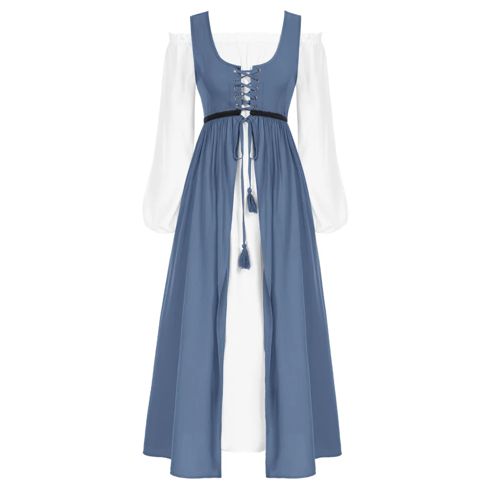 SD женское платье эпохи Возрождения средневековое с открытыми плечами + на