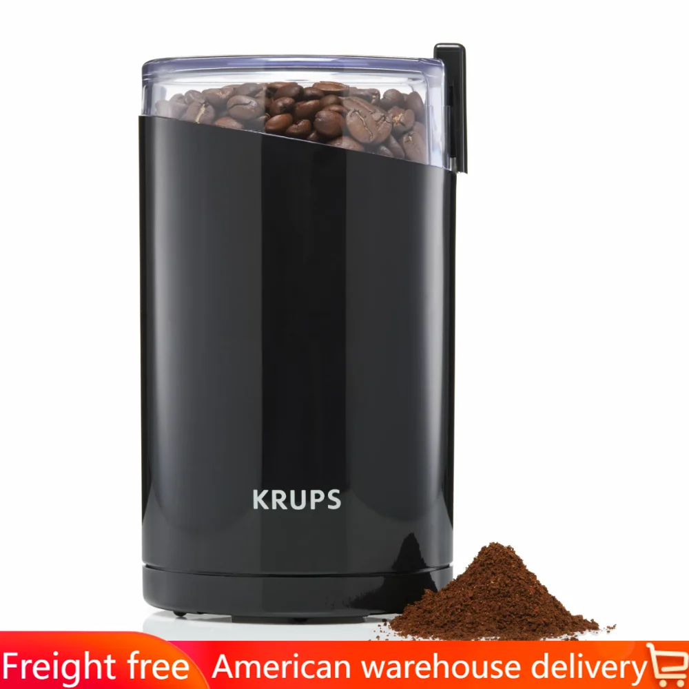 

Fast Touch Electric Coffee and Spice Grinder With Stainless Steel Blades Electric Coffee Maker Free Shipping Mill Coffe Kitchen