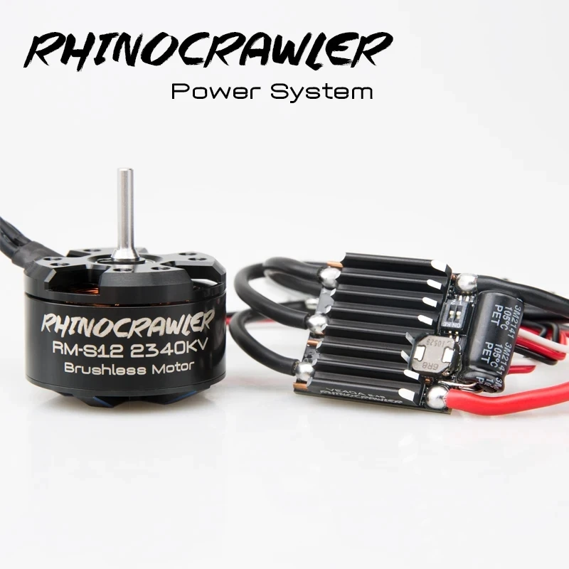 Бесщеточный двигатель Rhino Crawler 40A-S12 80A-S20 AM32 ESC бесщеточная радиоуправляемая
