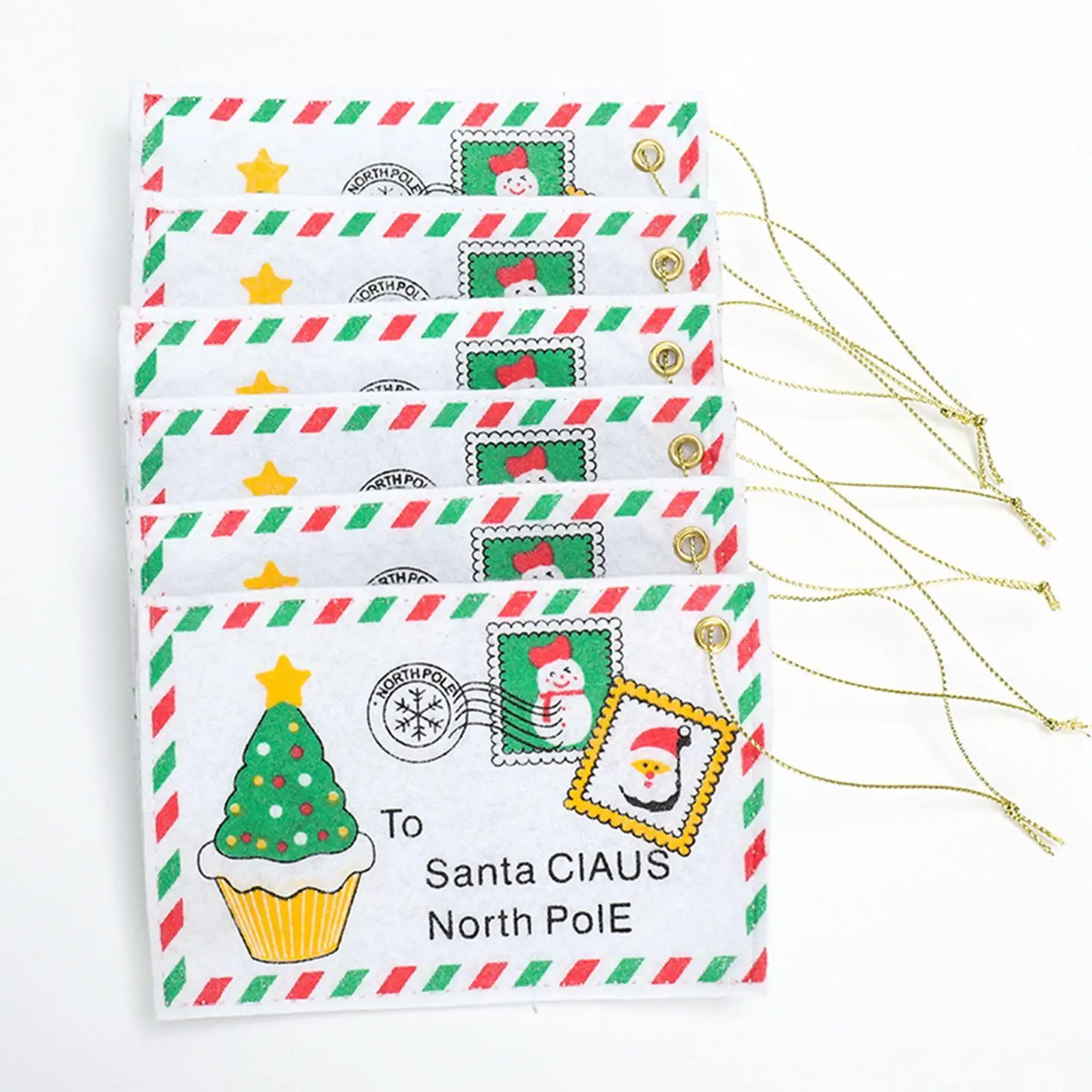 

Конверт с надписью деда мороза, фетровое Рождественское украшение, украшение, Рождественское украшение для дома, N6w7