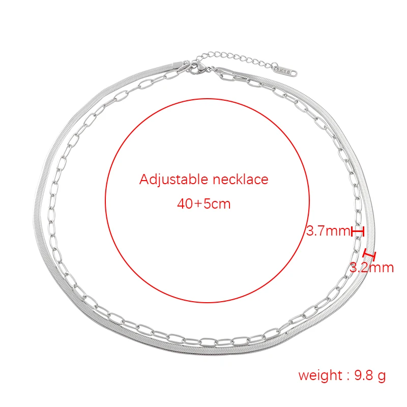 Rumnvnty 1 шт. цепочка из нержавеющей стали с лезвием ожерелья для женщин панк змея