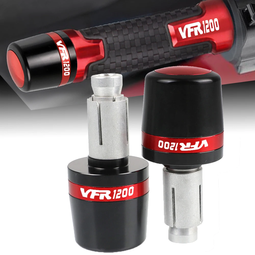 

For Honda VFR1200 VFR 1200 2011 2012 2013 2014 2015 Motorcycles Accessories CNC 7/8" Grip Ends Plus Handle Bar Grips Cover Tips
