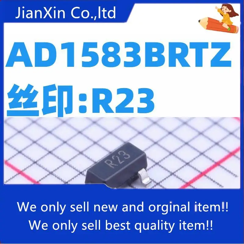 

10pcs 100% orginal new AD1583BRTZ SOT-23-3 Silkscreen: R23 Voltage Reference Chip 3V AD1583