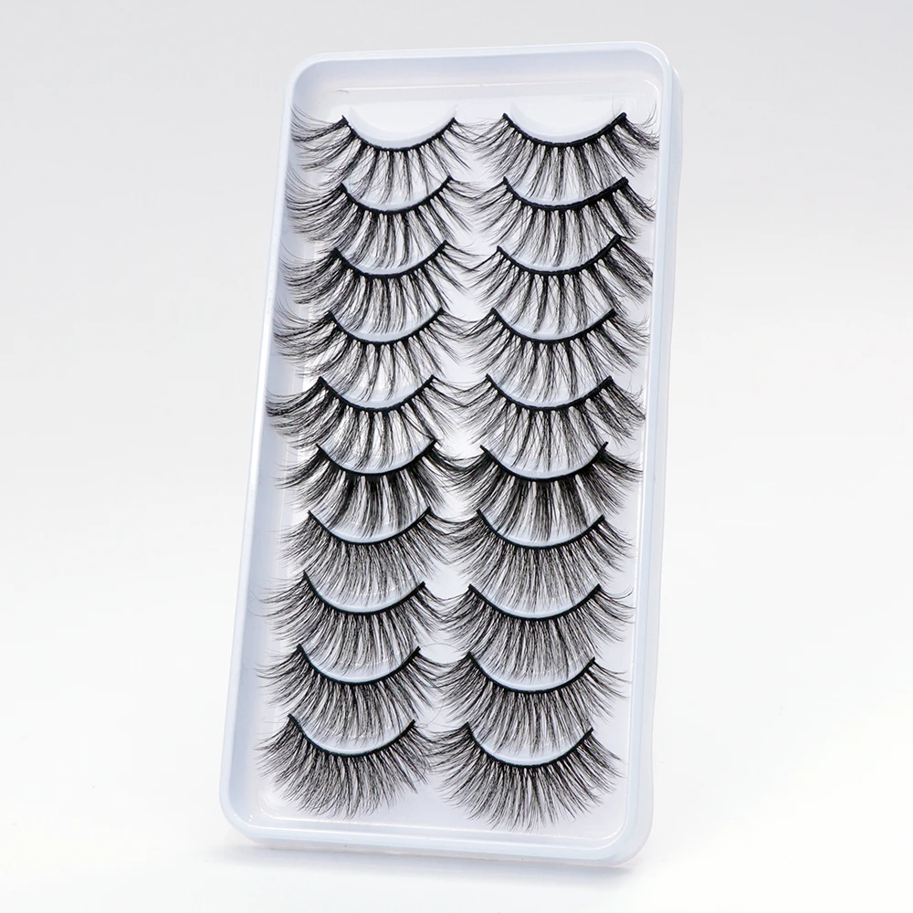 

Ресницы из искусственной норки для наращивания, натуральные густые Длинные Накладные ресницы драматического объема, многоразовые инструм...