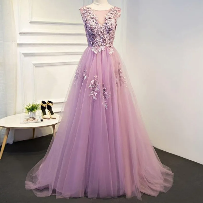 

2022 Elegant A-Line Prom Dresses Sweetheart Hand Beaded With Applique Prom Dress Tulle Evening Gown Vestido Fiesta Noche