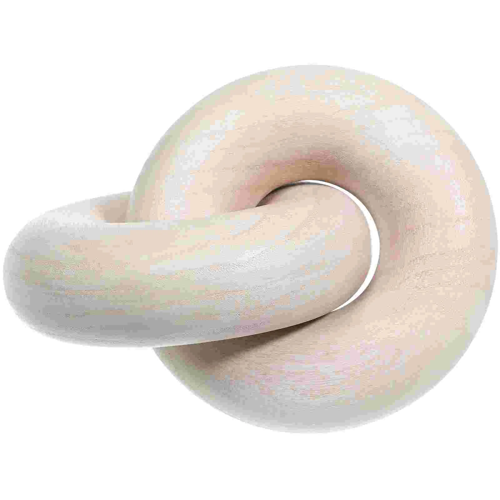 

Decor Wood Chain Link Knot Table Shelf Farmhouse Coffee Room Living Wooden Decorations Decorative Bohemian Dining Book