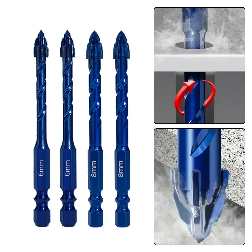 Зубная дрель с кромкой многофункциональный набор треугольных сверл для стекла