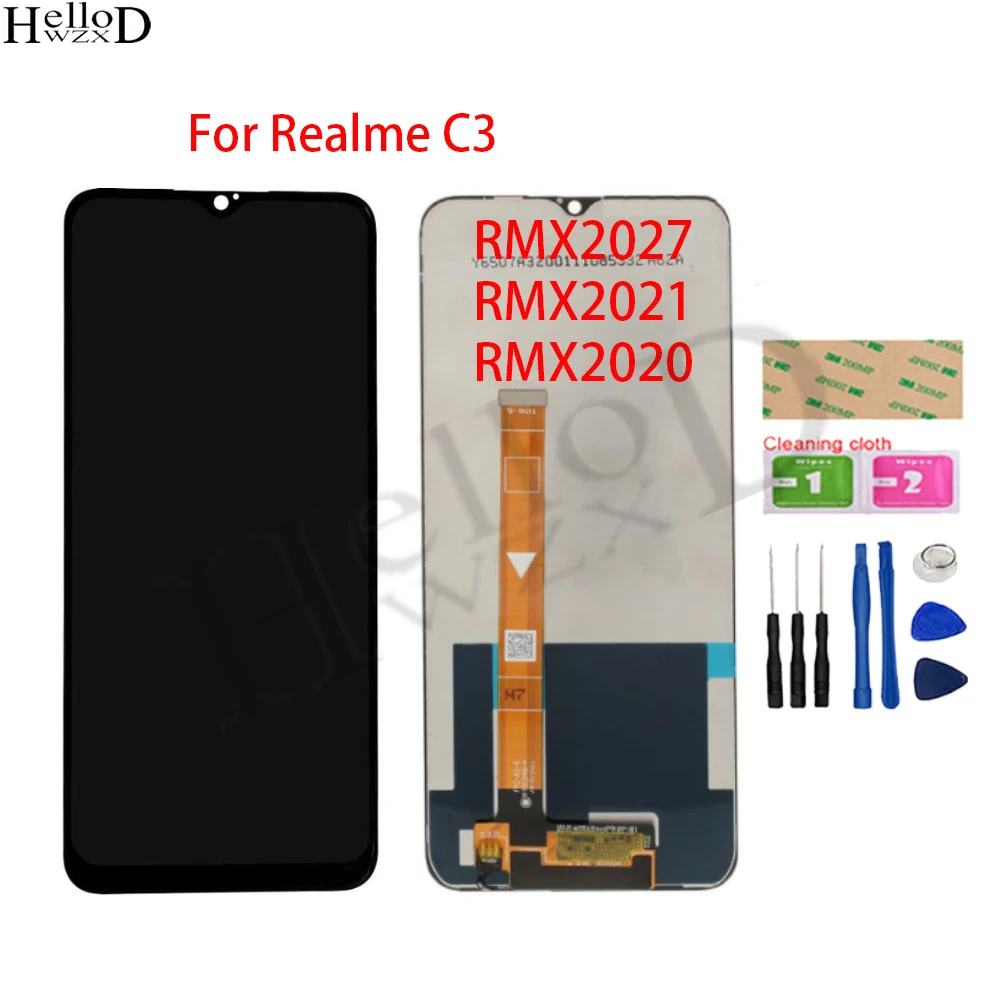 

Высококачественный ЖК-дисплей для Realme C3 RMX2027 RMX2021 RMX2020, ЖК-дисплей для замены