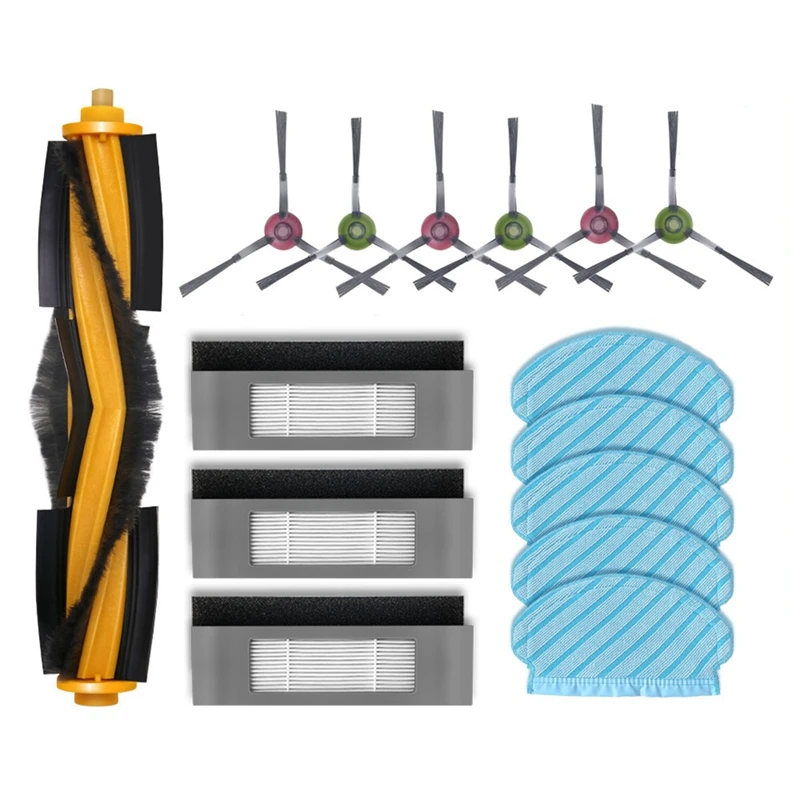 

Vacuum Cleaner Main Brush Hepa Filter Main Side Brush Mop For Ecovacs OZMO 920 950 T8 T9 Yeedi 2 Hybrid Vac