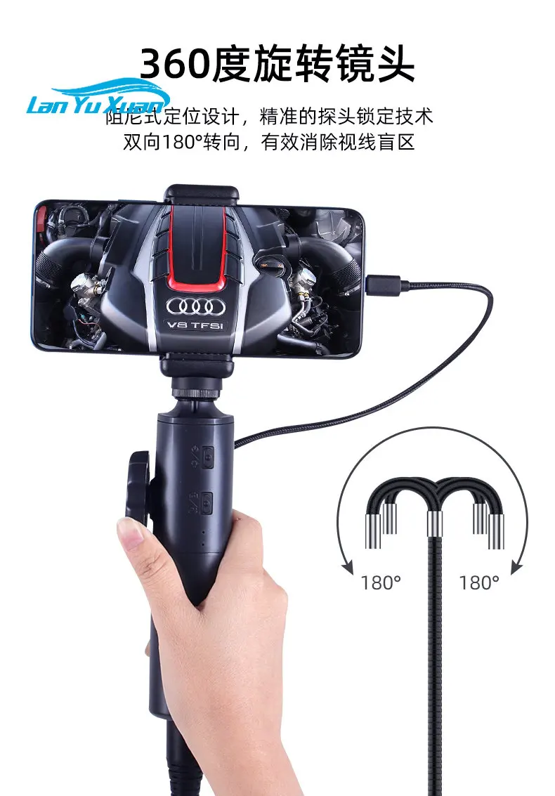 

Auto Repair HD 1080P Rotatable 360 Steering Pipe Engine