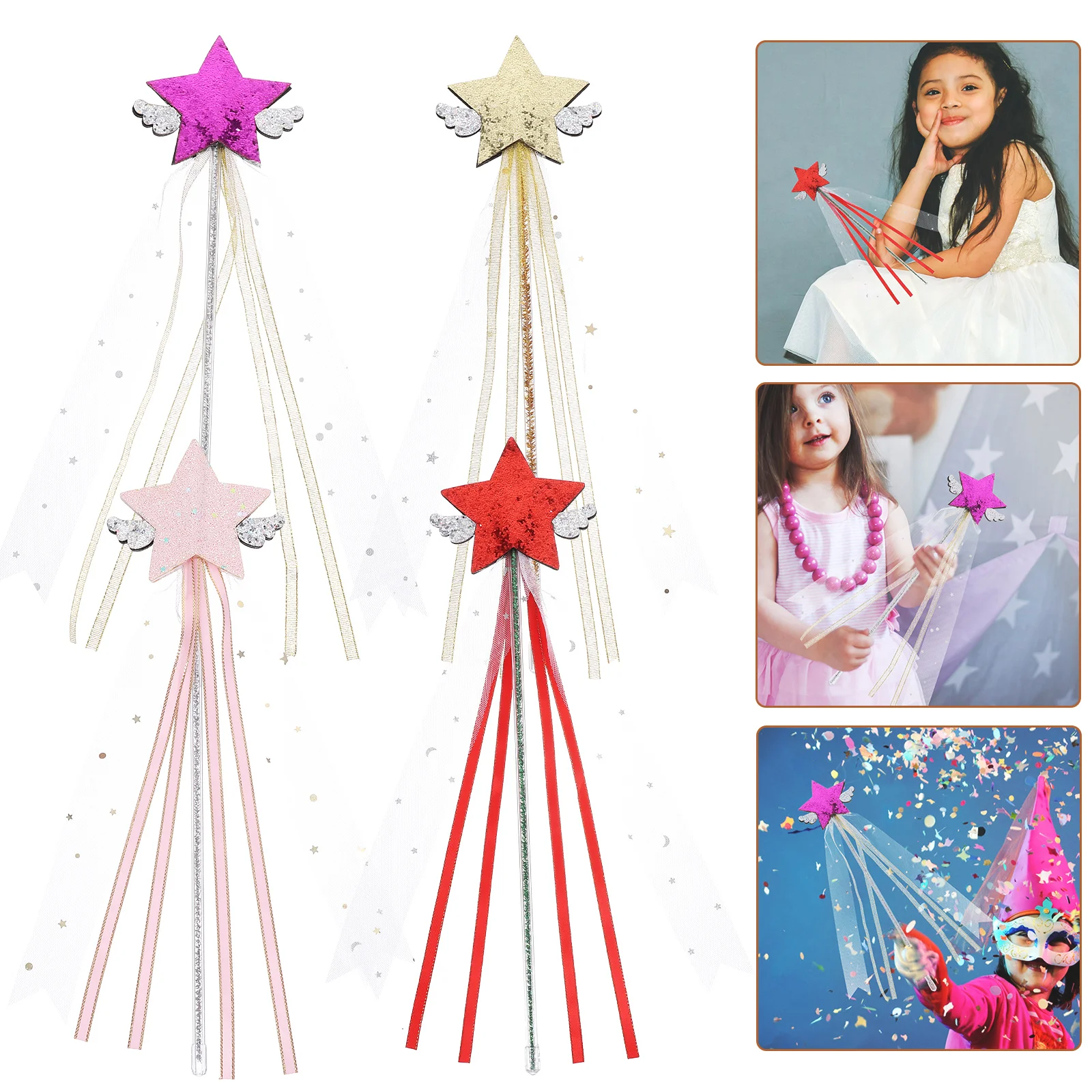 

Сказочные искусственные палочки в форме звезды детские игрушки Изысканные палочки для детей золотые украшения для девочек