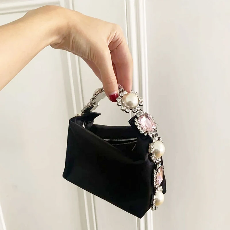 2022 Women's Luxury Diamond Handbag New Trend Pearl Evening Bag Handbag Female Party Cliutch Z458