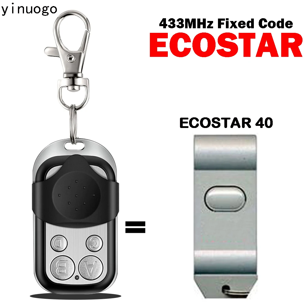 

ECOSTAR Remote Control Clone Command Transmitter ECOSTAR 40 MHz Fixed Code Garage Door Remote Control Gate Opener Controller