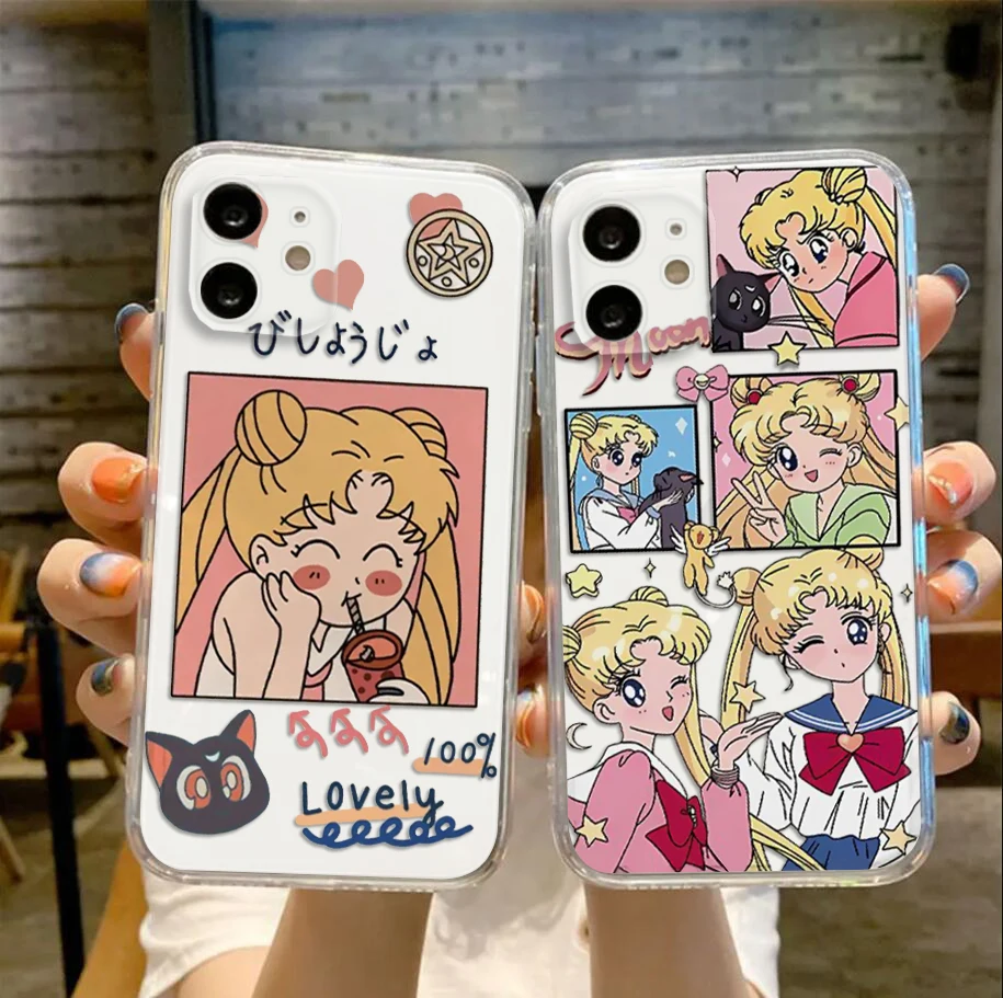 Мягкий чехол S-Sailor M-Moon для Moto G Stylus G85 G41 G5 Plus G50 G51 G5S G6 Play G60 G7 Power G71 G9