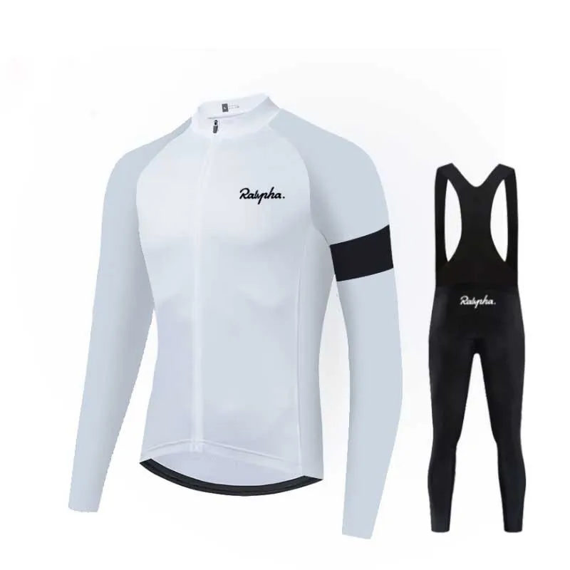 

Raphaful Cycling Jersey Set MTB Spring/Autumn Long Sleeve Cycling Clothing Road Bike Shirts Suit Bicycle Ropa Ciclismo