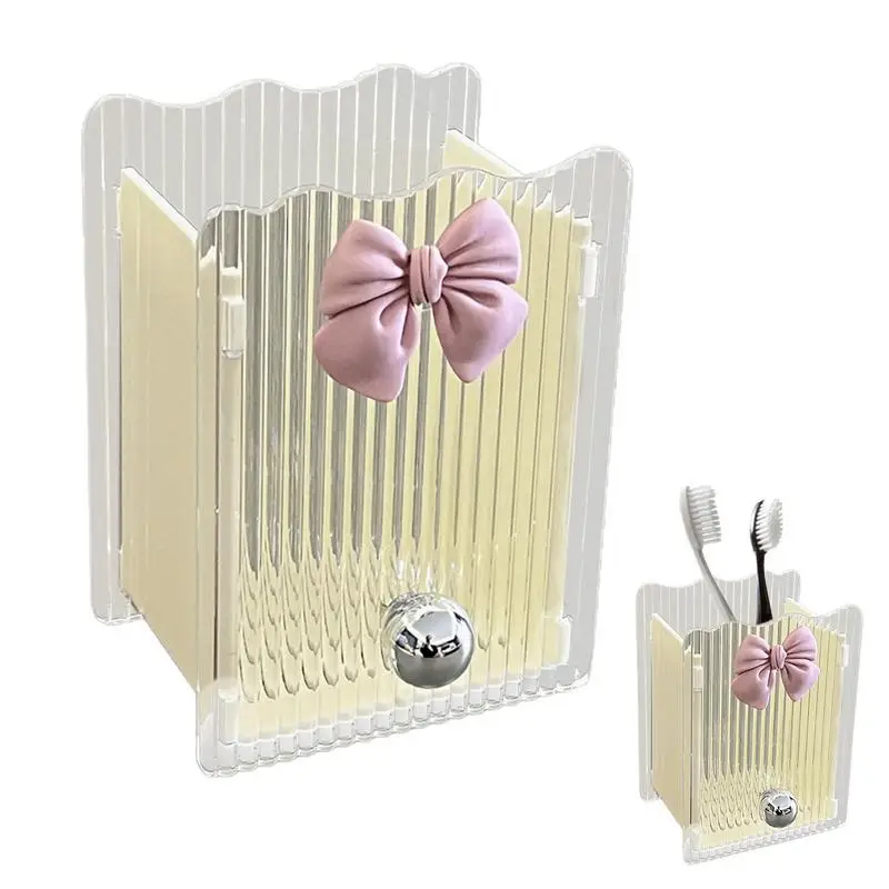

Wall Toothbrush Organizer Toothbrush Rack Storage Organizer Portable Punch Free Tooth Brushing Hanger Self Adhesive Bathroom