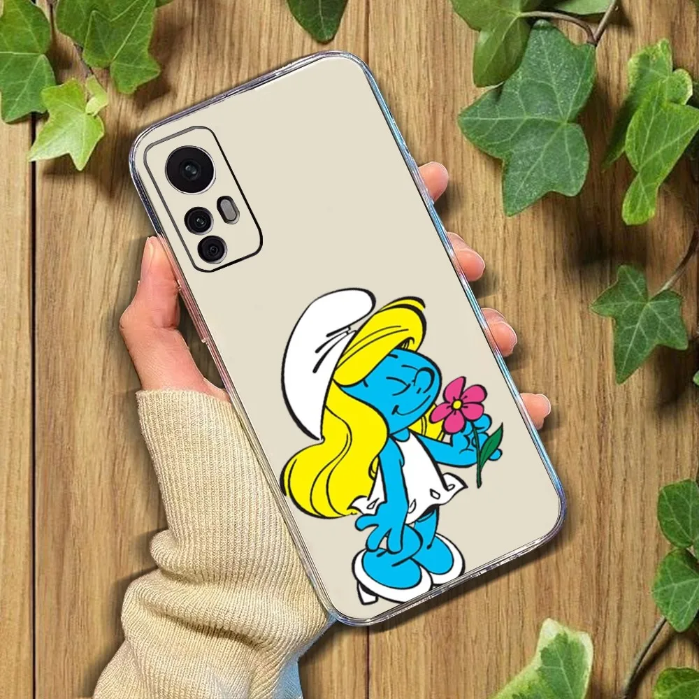 Чехол для телефона с рисунком S-smurfs Xiaomi 11 Redmi Note 5G 8T 9A 9 10T Note8Pro 12SUltra прозрачный чехол
