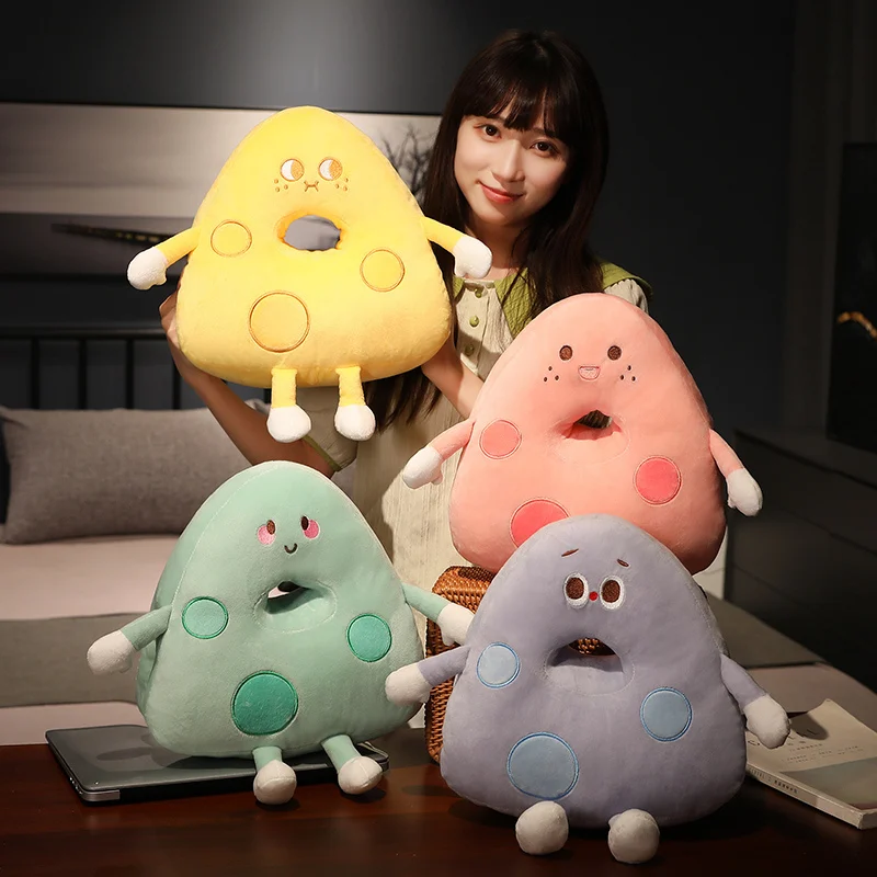 

30cm Cute Simulation Cheese Plush Pillow Toy Anime Cartoon Stuffed Food Cheese Throw Pillows Kawaii Soft Kids Toys for Girls