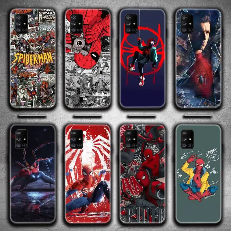 

Marvel hero spiderman Phone Case For Samsung Galaxy A52 A21S A02S A12 A31 A81 A10 A30 A32 A50 A80 A71 A51 5G