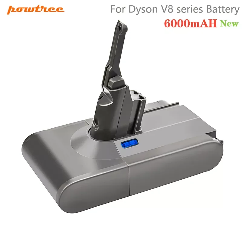 Powtree 6000mAh 21.6V V8 Battery For Dyson V8 Batteries Absolute V8 Animal Li-ion SV10 Vacuum Cleaner Rechargeable Battery