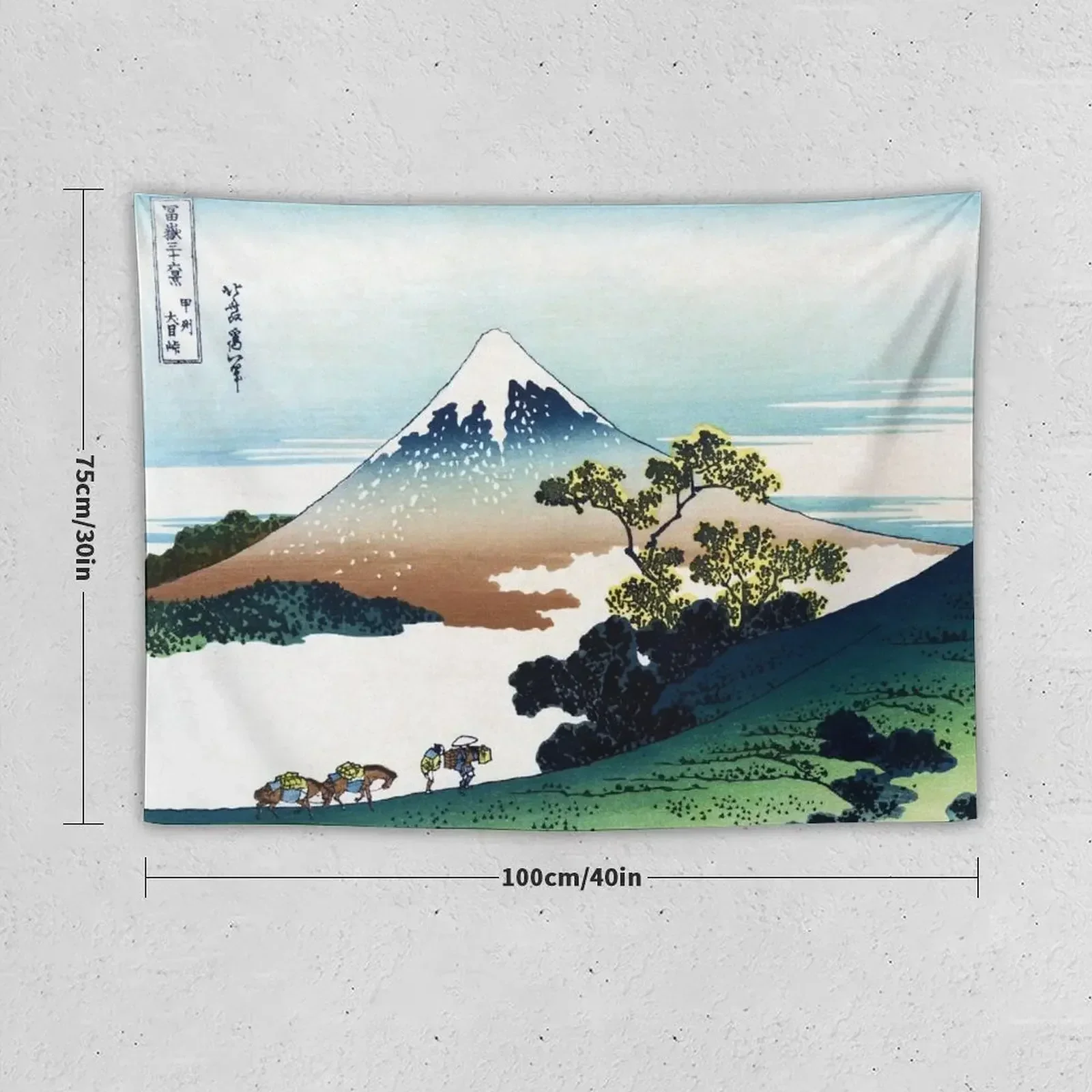 The Inume Pass in Kai Province от Katsushika Hokusai Гобелен Предметы для украшения стен