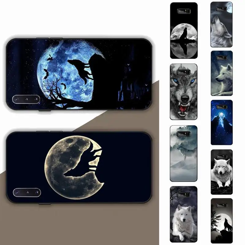 

Yinuoda Cool Black Wolf Phone Case for Samsung Note 5 7 8 9 10 20 pro plus lite ultra A21 12 72