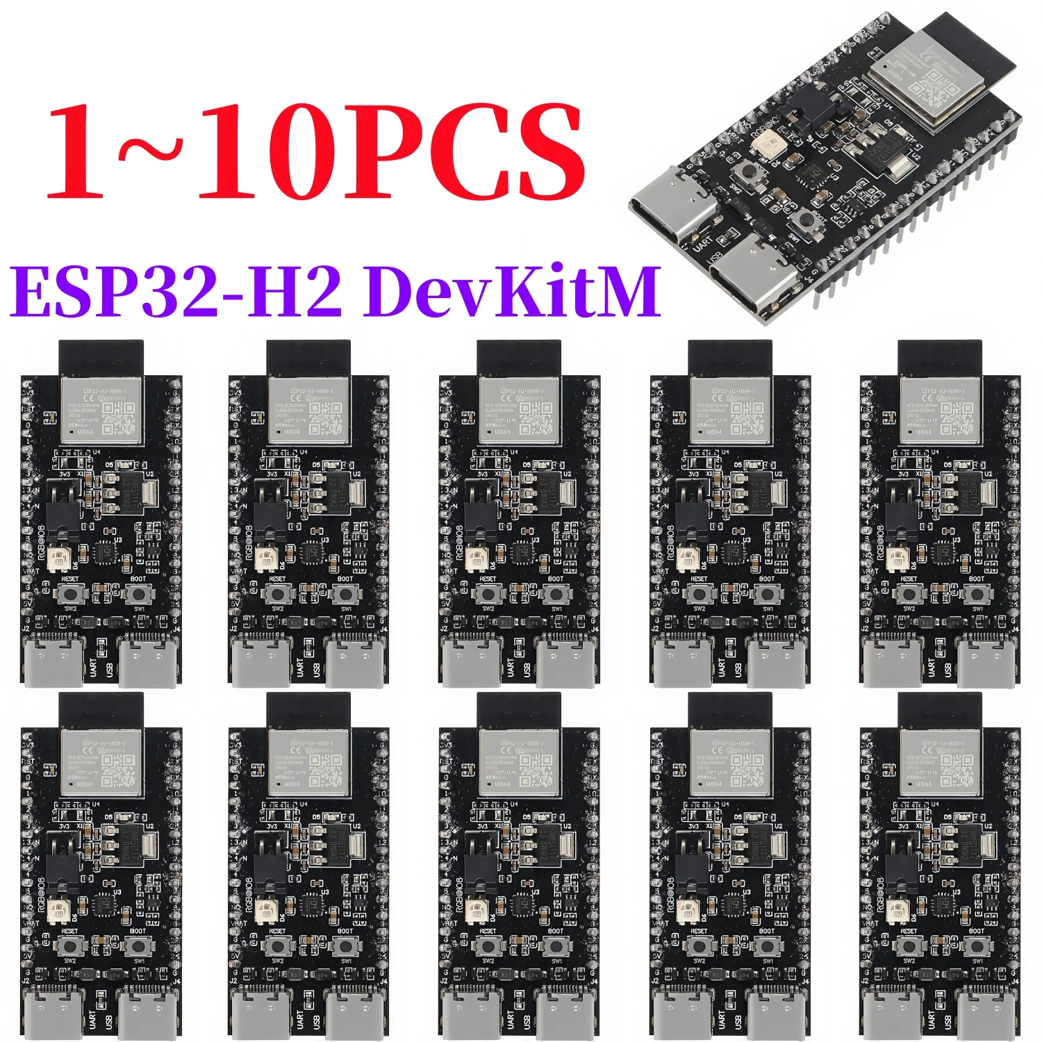 1-10 шт./ESP32-H2 Wi-Fi + Bluetooth серии H2 с резьбой/Zigbee/BLE ESP32-H2 ESP32-H2-1-N4 ESP32-H2-MINI-1