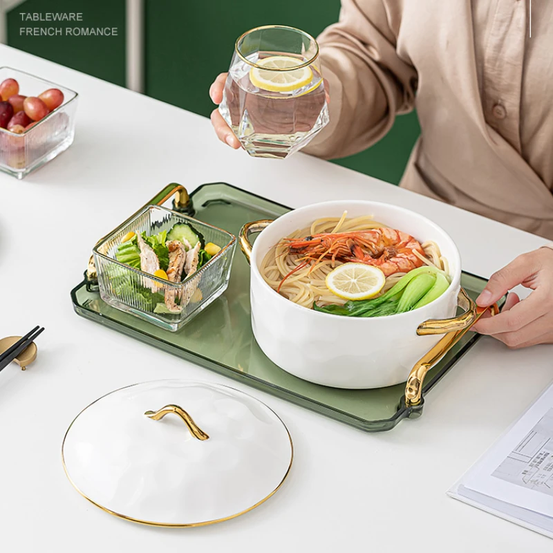 

Фарфоровые сервировочные обеденные тарелки, набор кухонной утвари, наборы тарелок, посуда, фруктовая миска, набор для завтрака