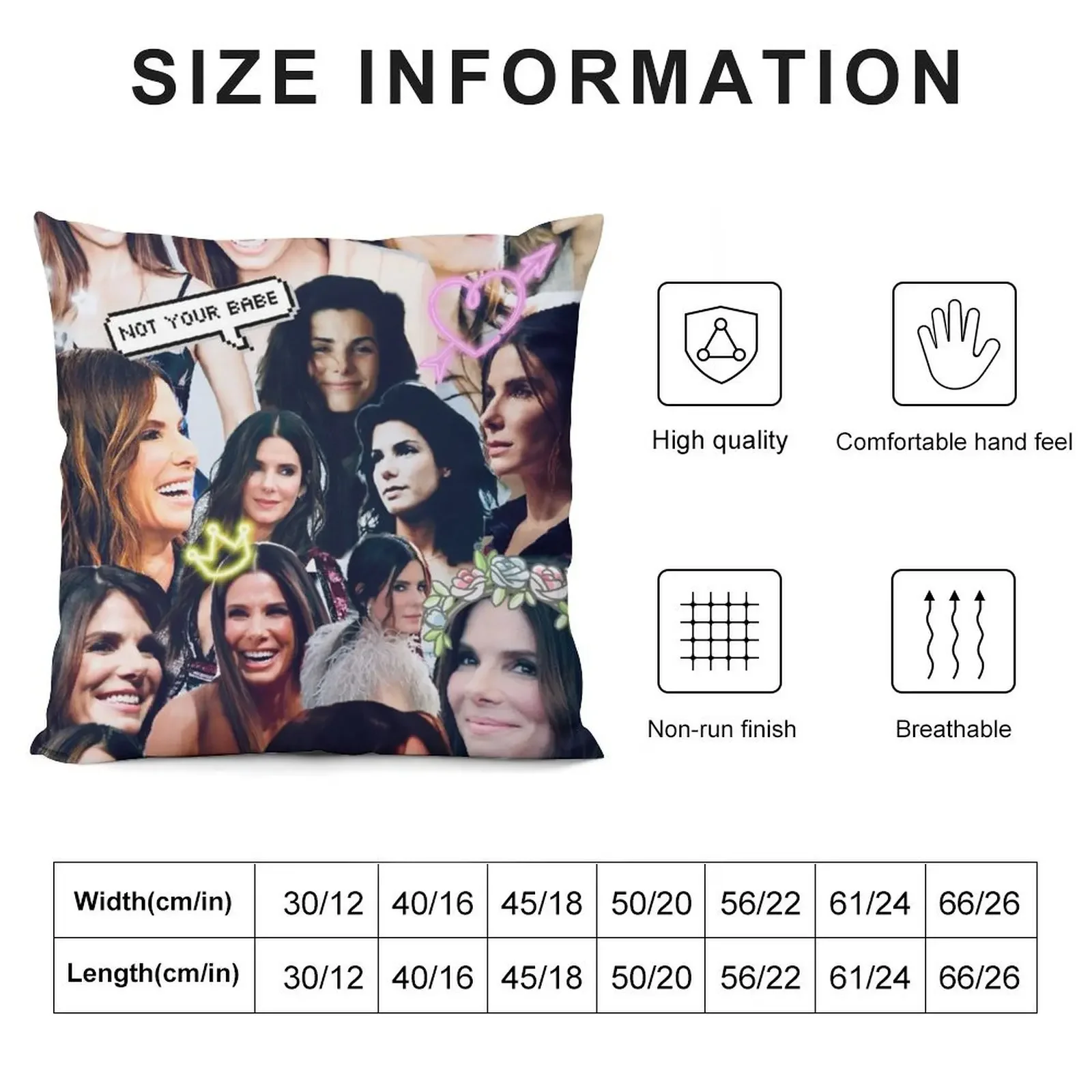 Сандра Буллок Коллаж Подушка Чехлы для диванов гостиной на заказ Фото подушка