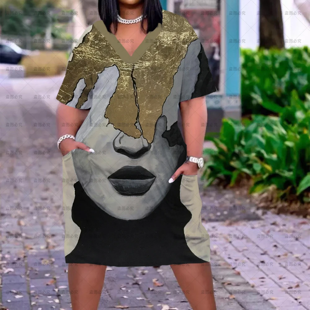 

Fashion Sexy Girl Dress Sexy Short Sleeve Evening Party Midi Dress Women's Fashion Slim Pocket Bohemian Black Women Dress Beach